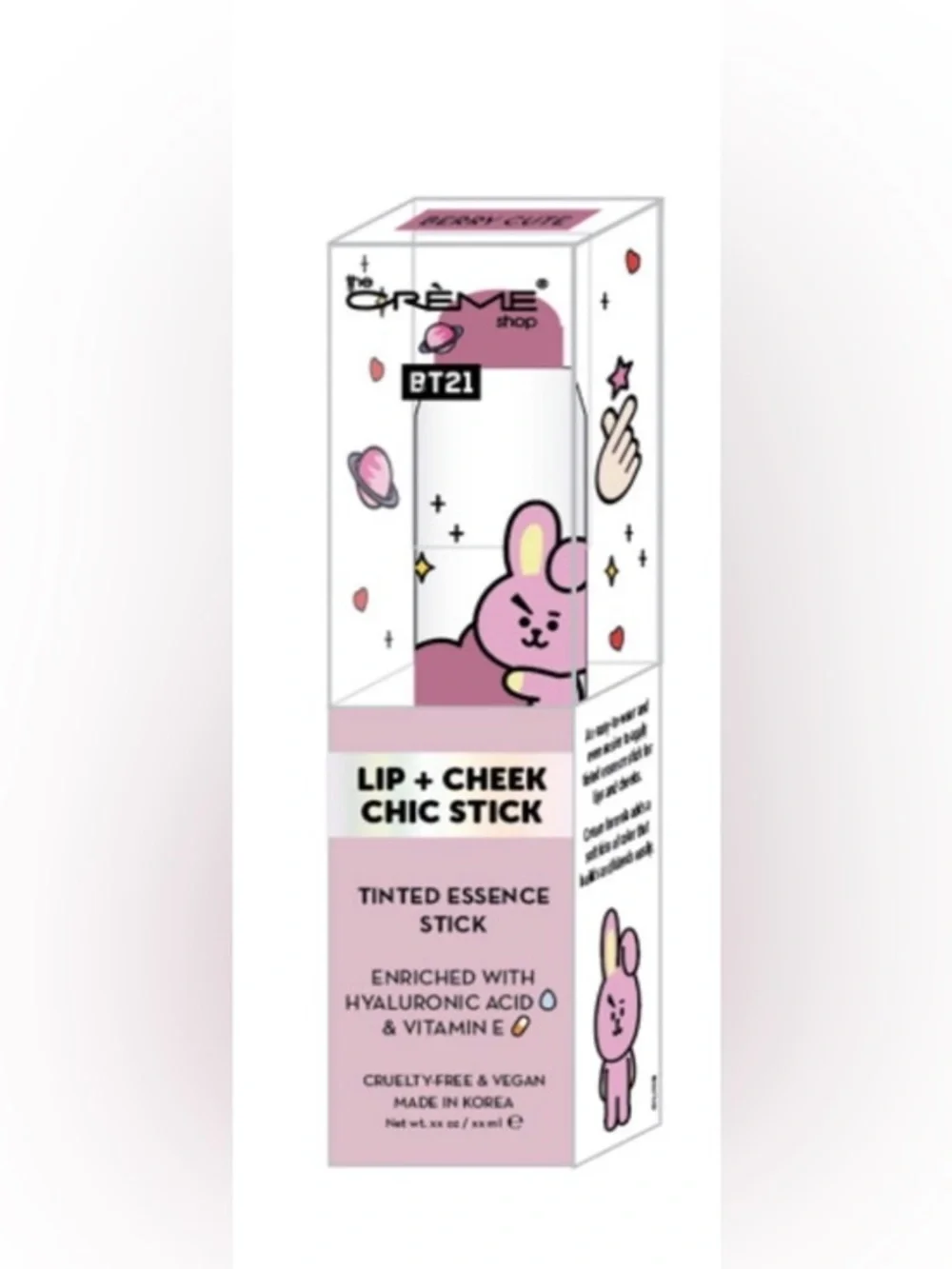 The Crème Shop BERRY CUTE BT21 x The Crème Shop Lip + Cheek Chic Stick - Pink